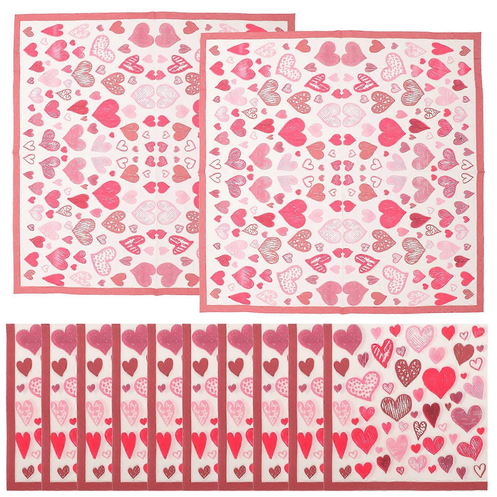 40 Sheets Soft Paper Napkins for Party Travel Square Facial Tissue Serviettes