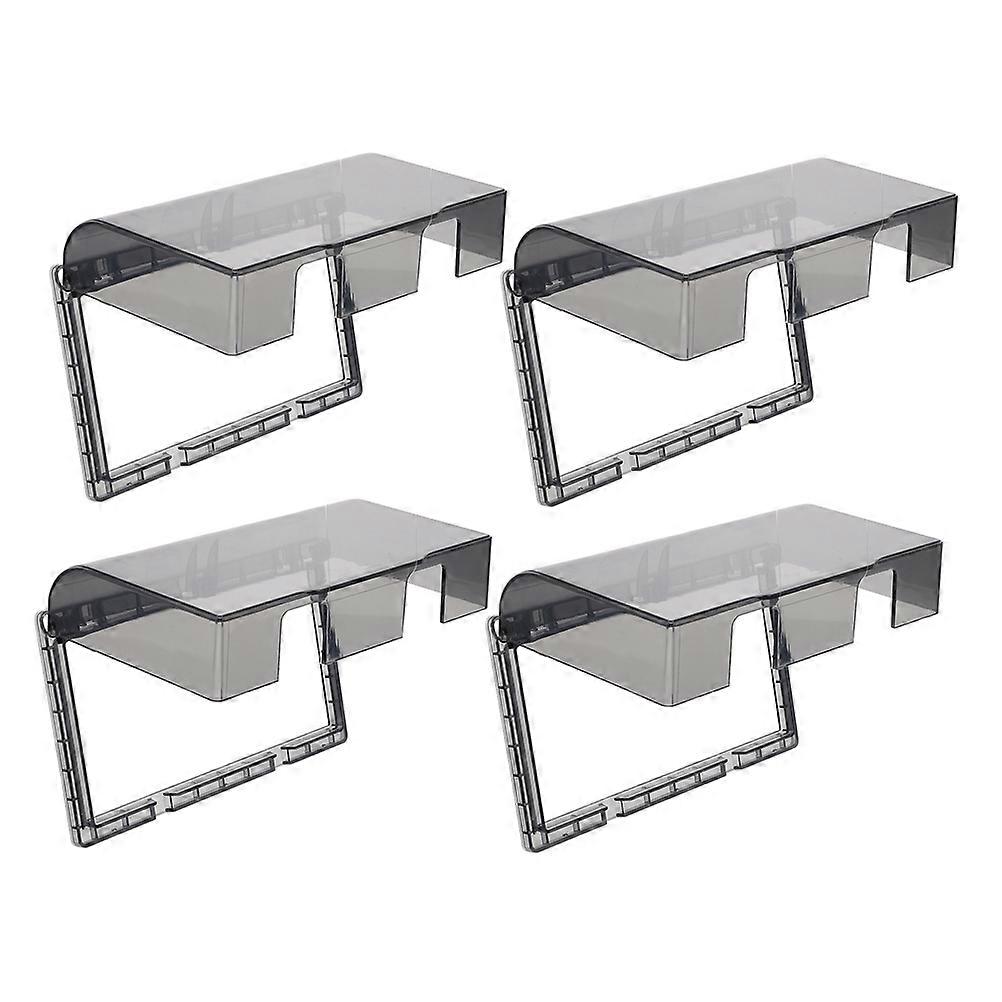 WORGEOUS 4pcs Adhesive Wall Socket Cover Outlet Waterproof Wall Protector