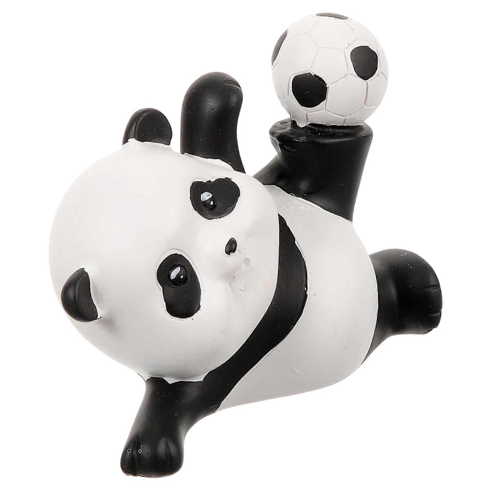 Cartoon Panda Model Desktop Panda Decoration 9x7cm Housewarming Pcs