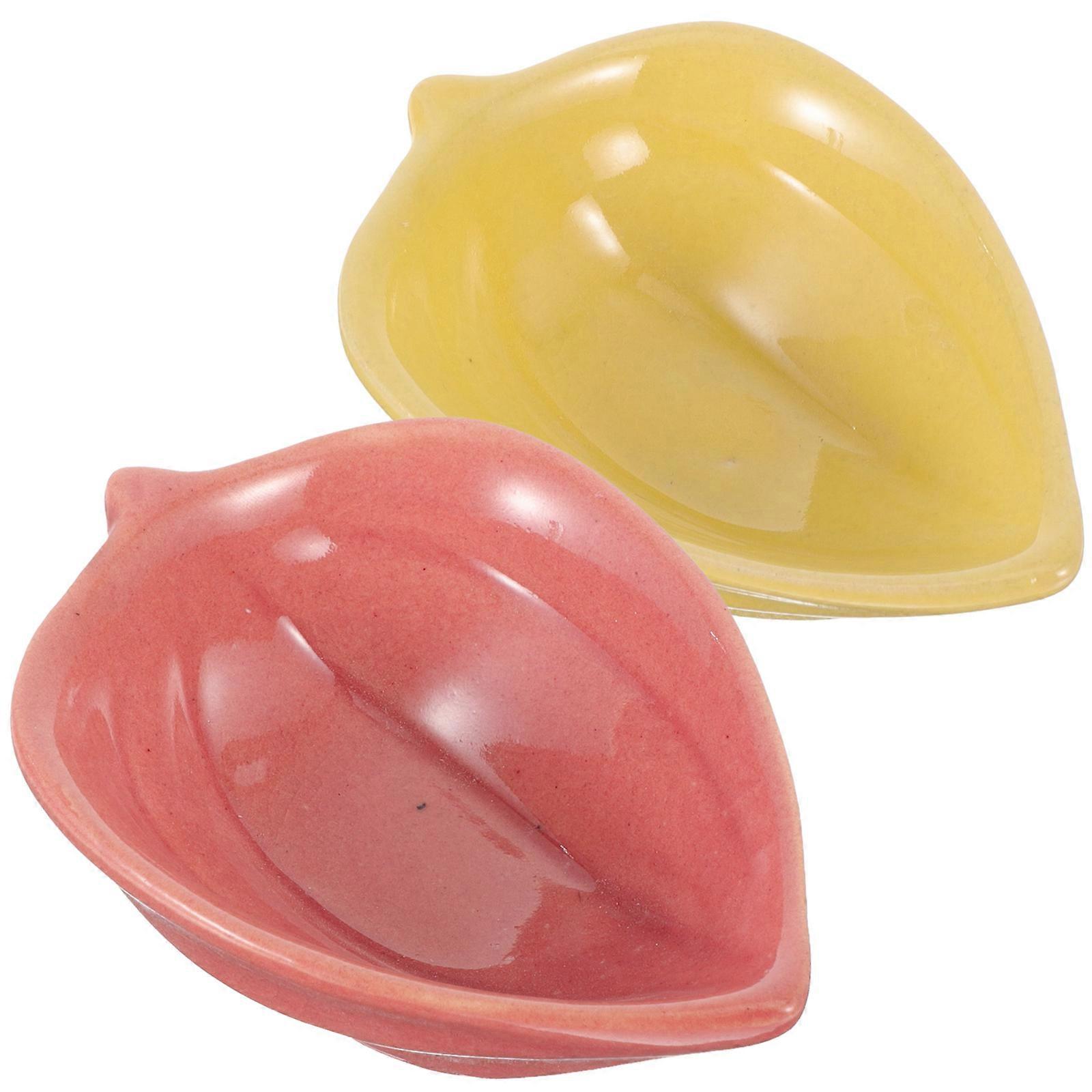 2Pcs Ceramic Mixing Bowls for Clay Masks and Essential Oils Spa Dish