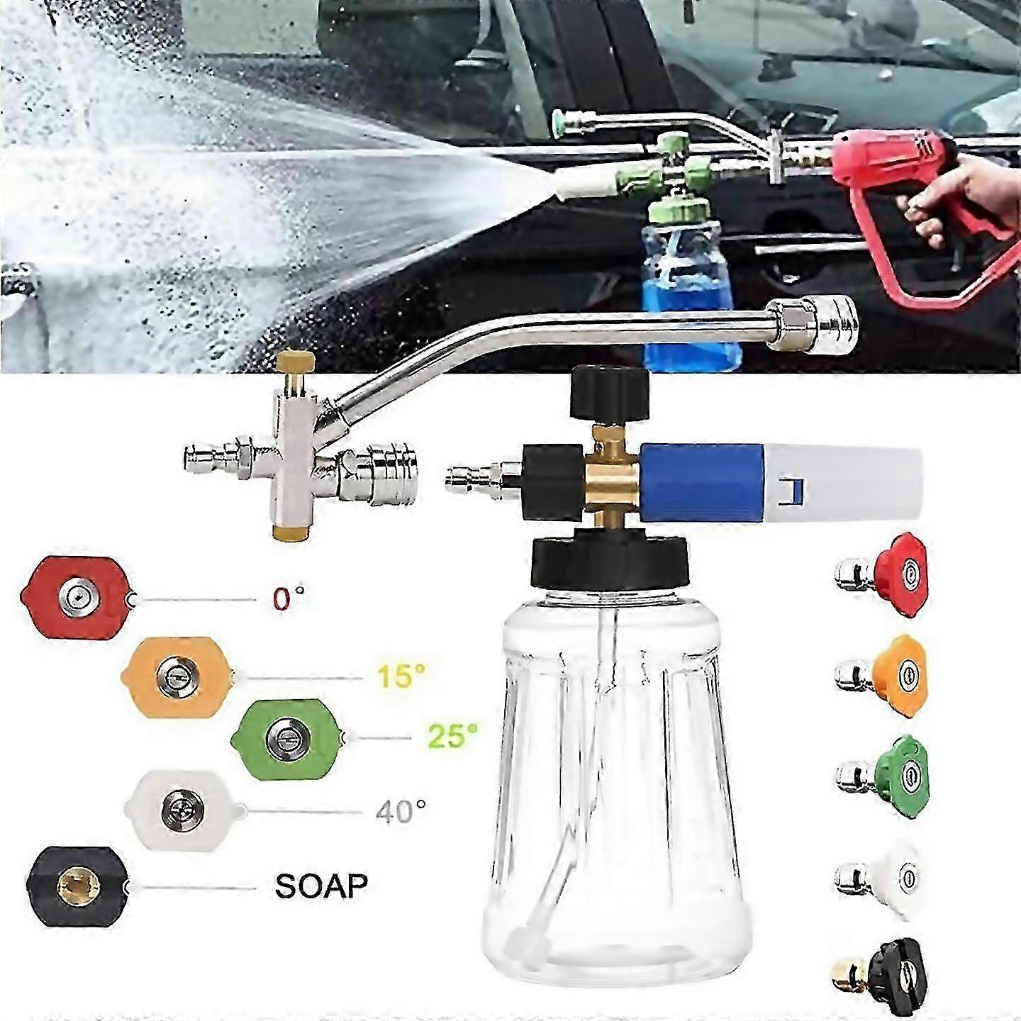 Foamcannon With 5 Sprayer Nozzles For 14inch Quick Connect For Ca