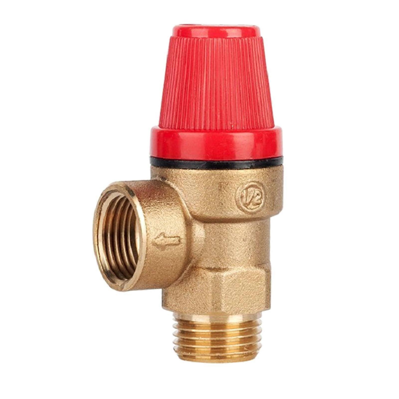Robust multipurpose brass valves, DN15, portable for water and oil pressure relief systems, daily use.