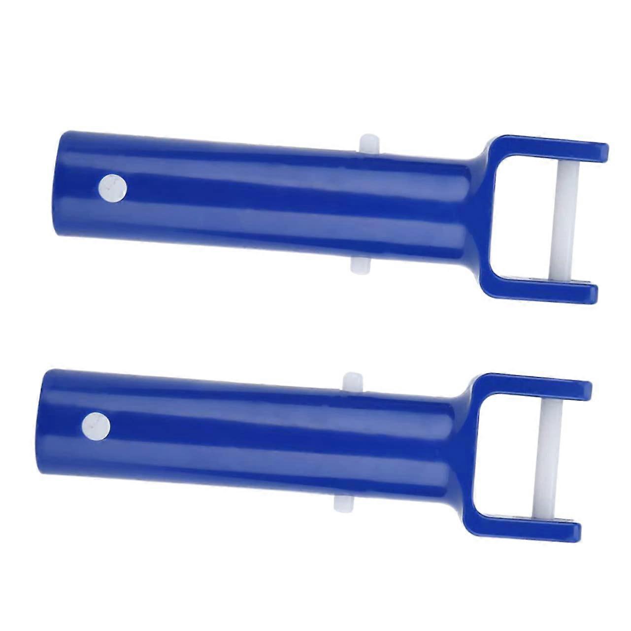 Pool Cleaning Attachment, Two-Piece Shaped, Lightweight Cleaning Tool for Easy Pool Maintenance, Blue