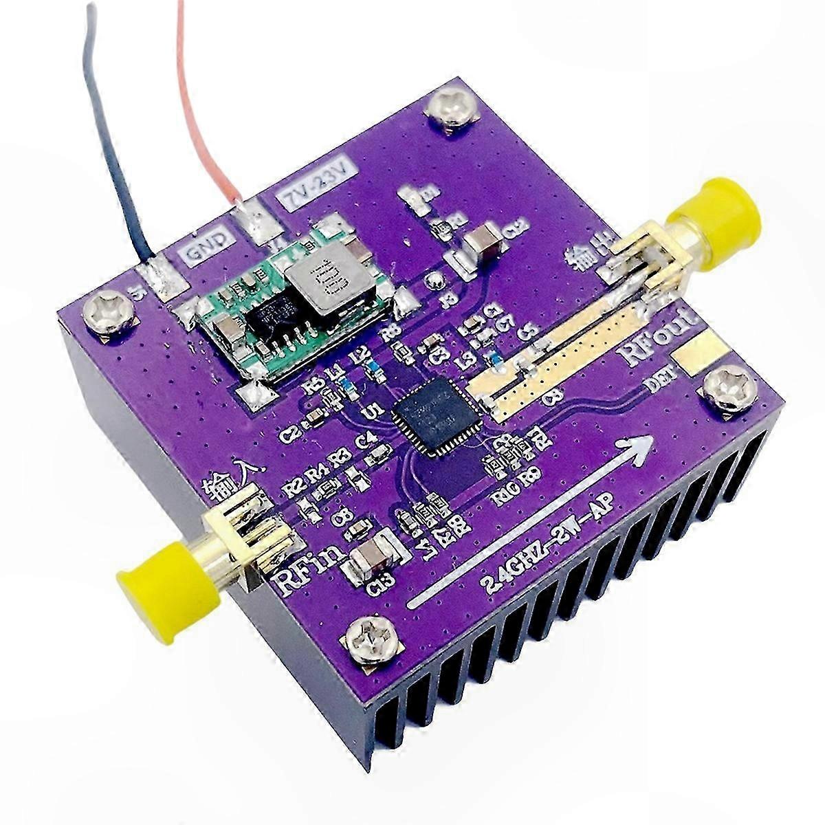 Amplificateur RF 2,4 GHz Gain 30 dB 12V-24V DC pour l’amplification du signal WiFi Bluetooth