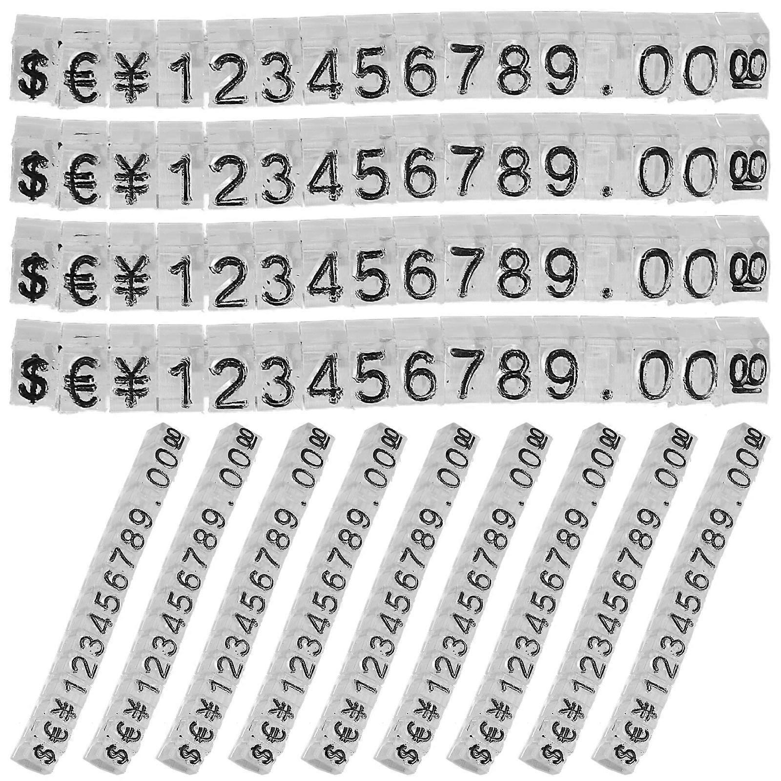 20Pcs Price Tag Cube Adjustable Assembly Pricing Counter Display Stand Label