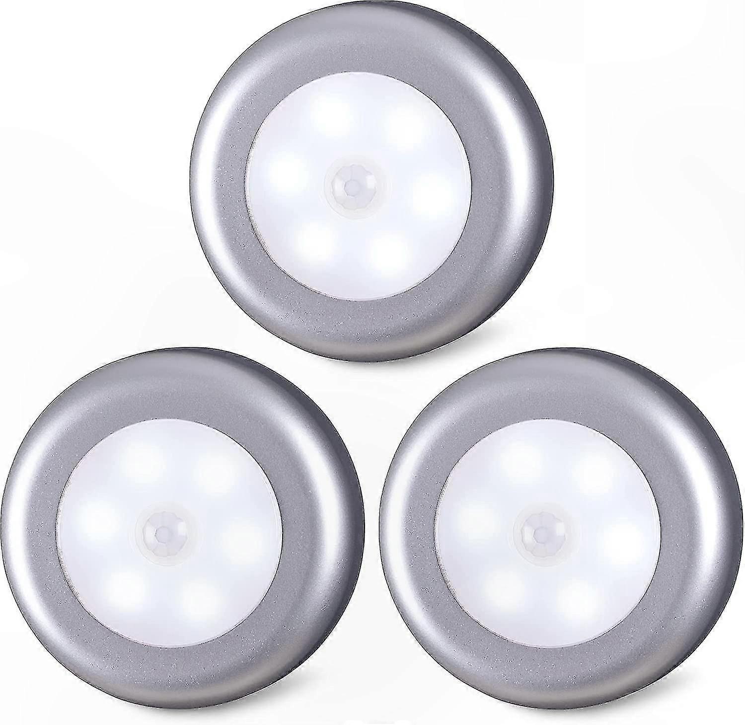 3-Pack Motion Sensor Night Lights (Round)