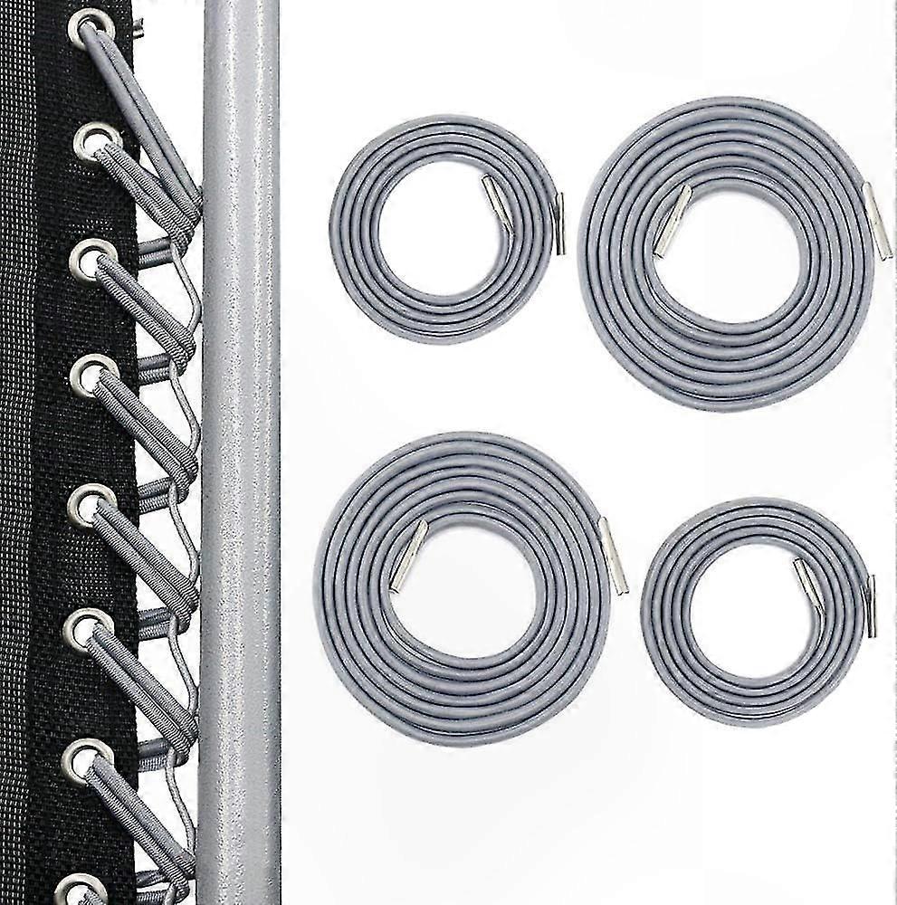 Elastic Replacement Laces for Gravity Chairs, 4-Pack Gray Universal Fit
