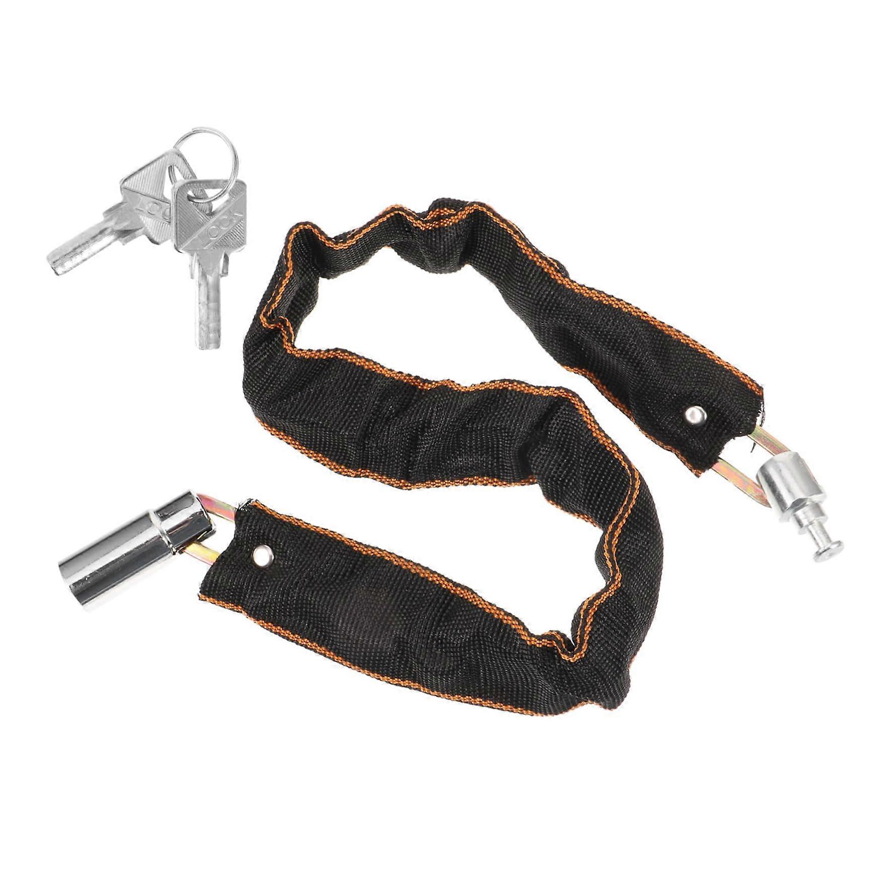 Outdoor Bicycle Lock with Keys Waterproof Chain Lock for Bicycles Bikes and Motorcycles Portable Security Solution