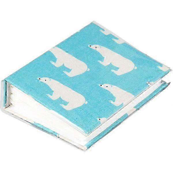 Fabric Photo Album with 100 Pockets, Photo Storage Case for 4x6 Pictures with