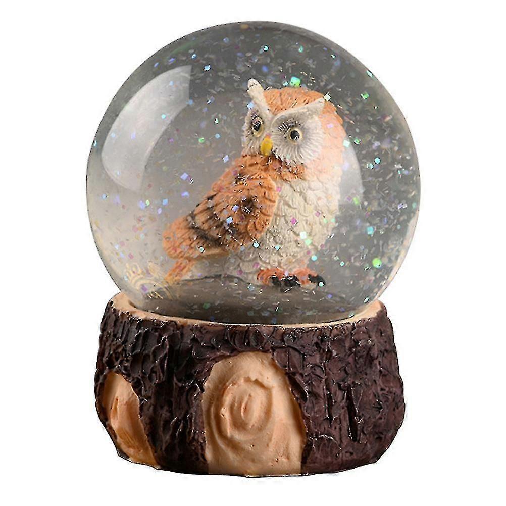 1pc Nordic Owl Crystal Ball Decor (Random Style)