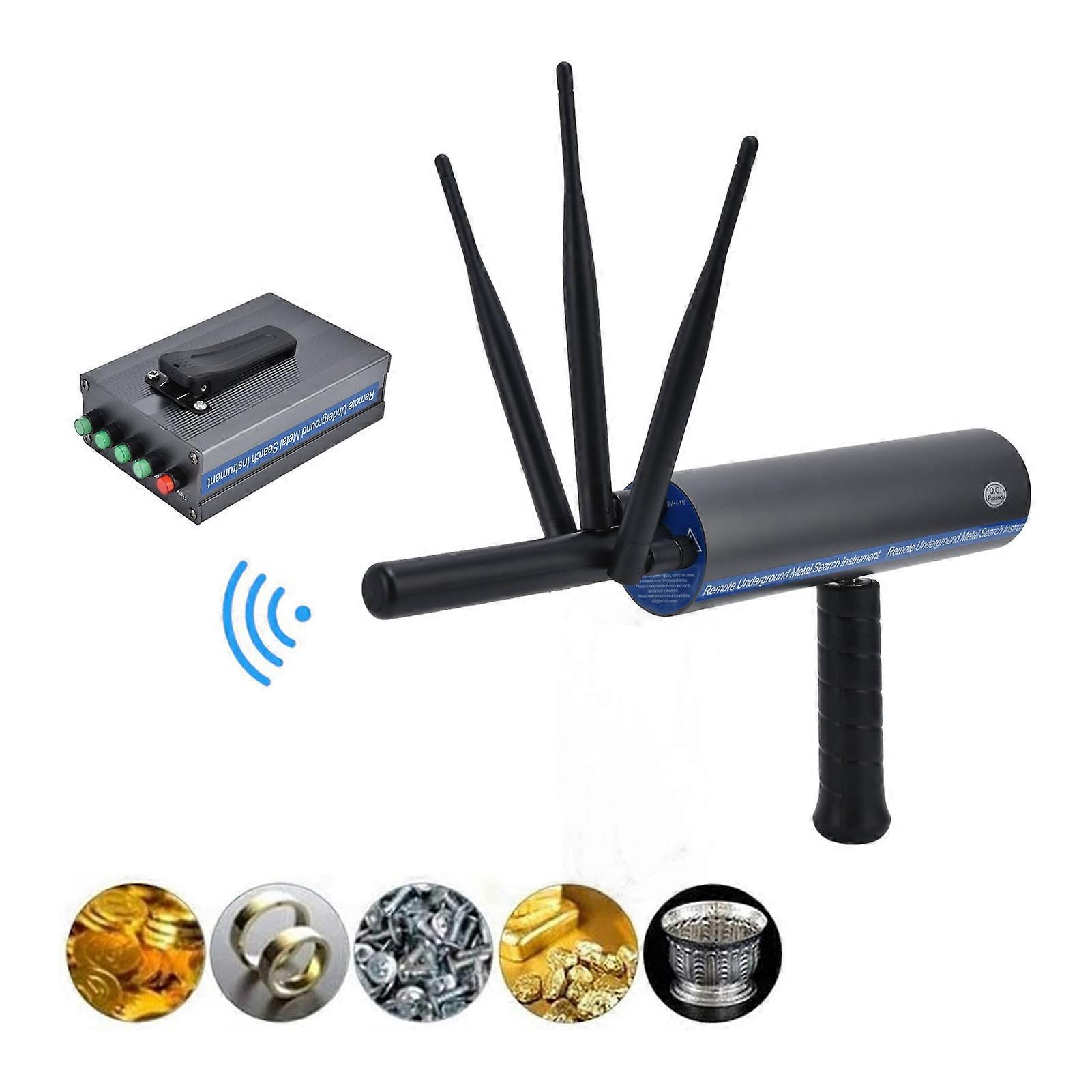 AKS Metal Detector 1200m Range, 33.5x16.5cm, Gray, EU Plug