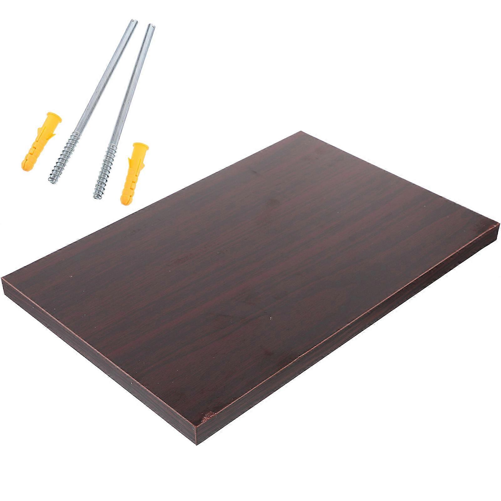 Rustic Rectangular Wall Mounted Floating Shelf Heavy Duty Storage Display Unit Easy To Clean Sturdy Design For Living Room Home Decor