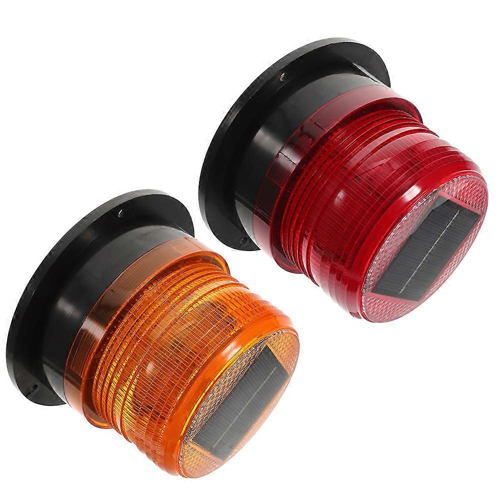 Vehicle Strobe Lights Roadside Emergency Lights for Tractor Night Driving Abs Metal Assorted Color with High Brightness Function 2Pcs