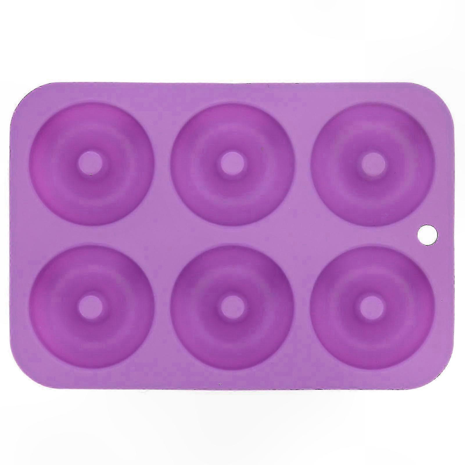 Purple Silicone Donut Mold for Baking Round Cake Accessories