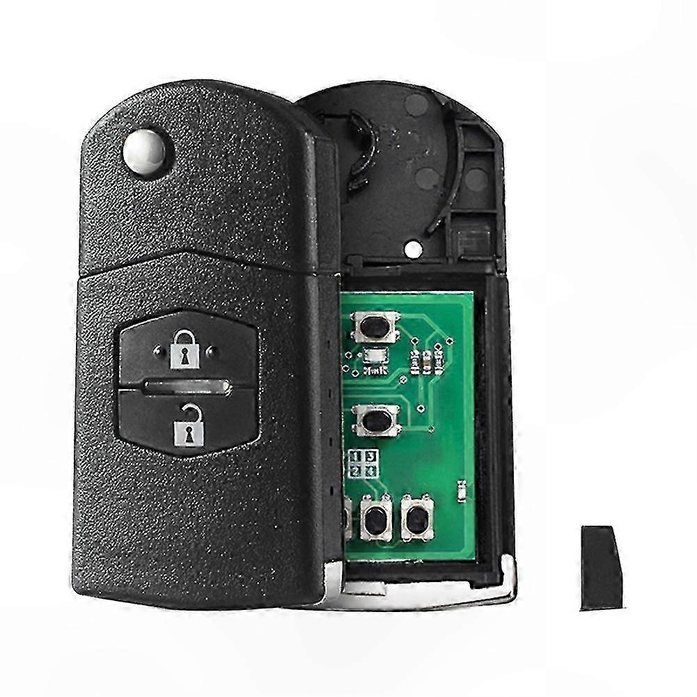 2-Button Flip Car Key with 4D63 Chip for Select Mazda Models