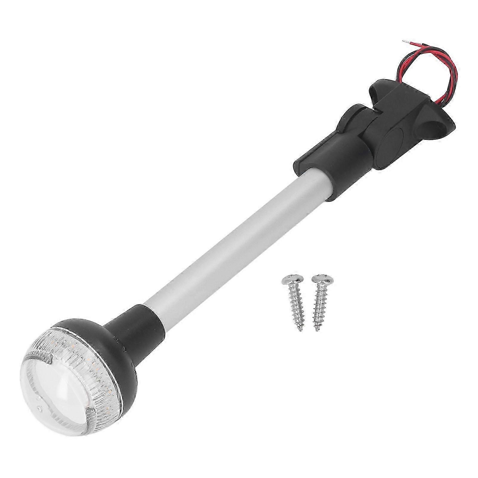 Anchor Light 12in 360 Anti Corrosion Coating Foldable Adjustable Base Navigation Light for Fishing Boat DC12V