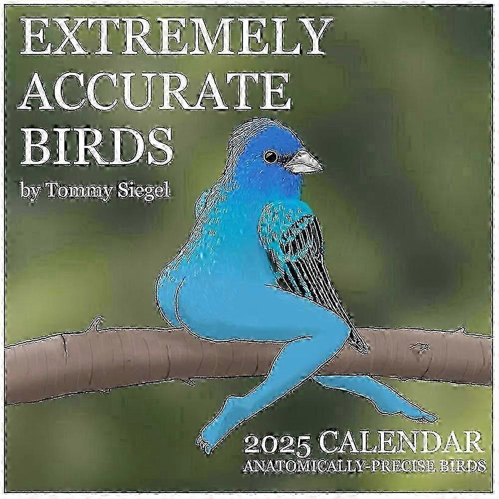 2025 Calendar of Extremely Accurate Birds by Tommy Siegel Bird Calendar-CDD
