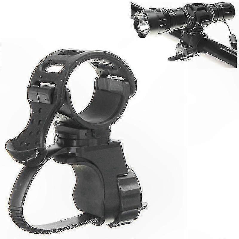 Rotating Flashlight Holder with Clamp and Clip for Versatile Use