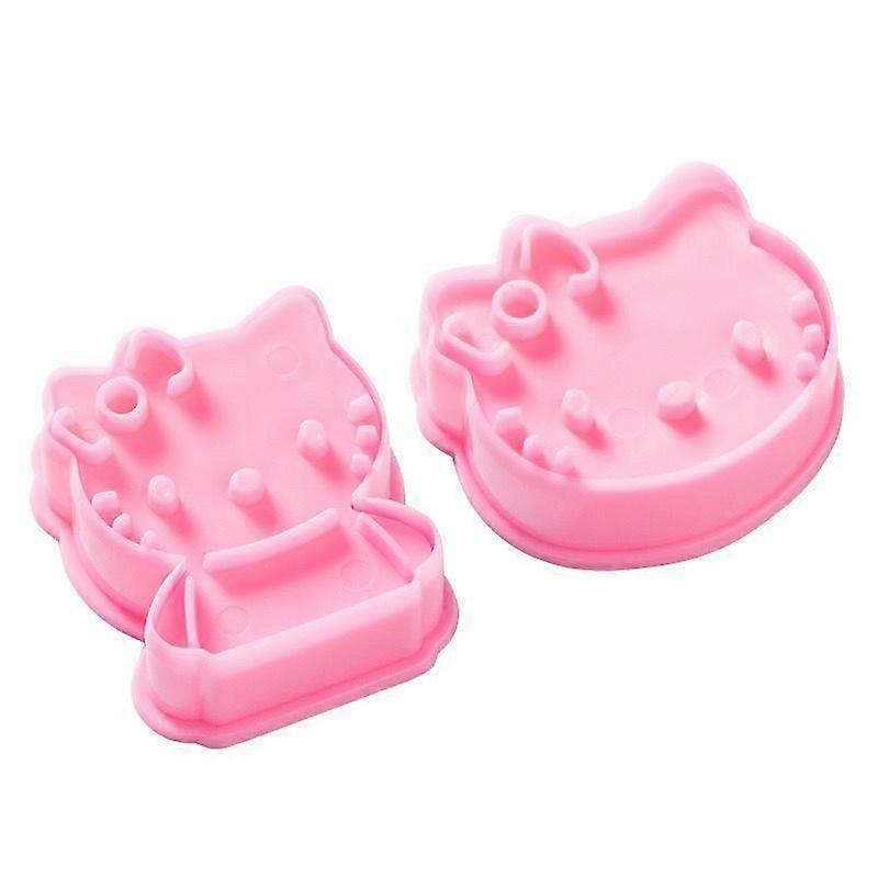 5Set Hello Kitty Mold Sanrio Fruit Cookie Food Cutter Anime Kawaii Cute Cat Kichen Baking Accessories Cake DIY Tools Kids Toys