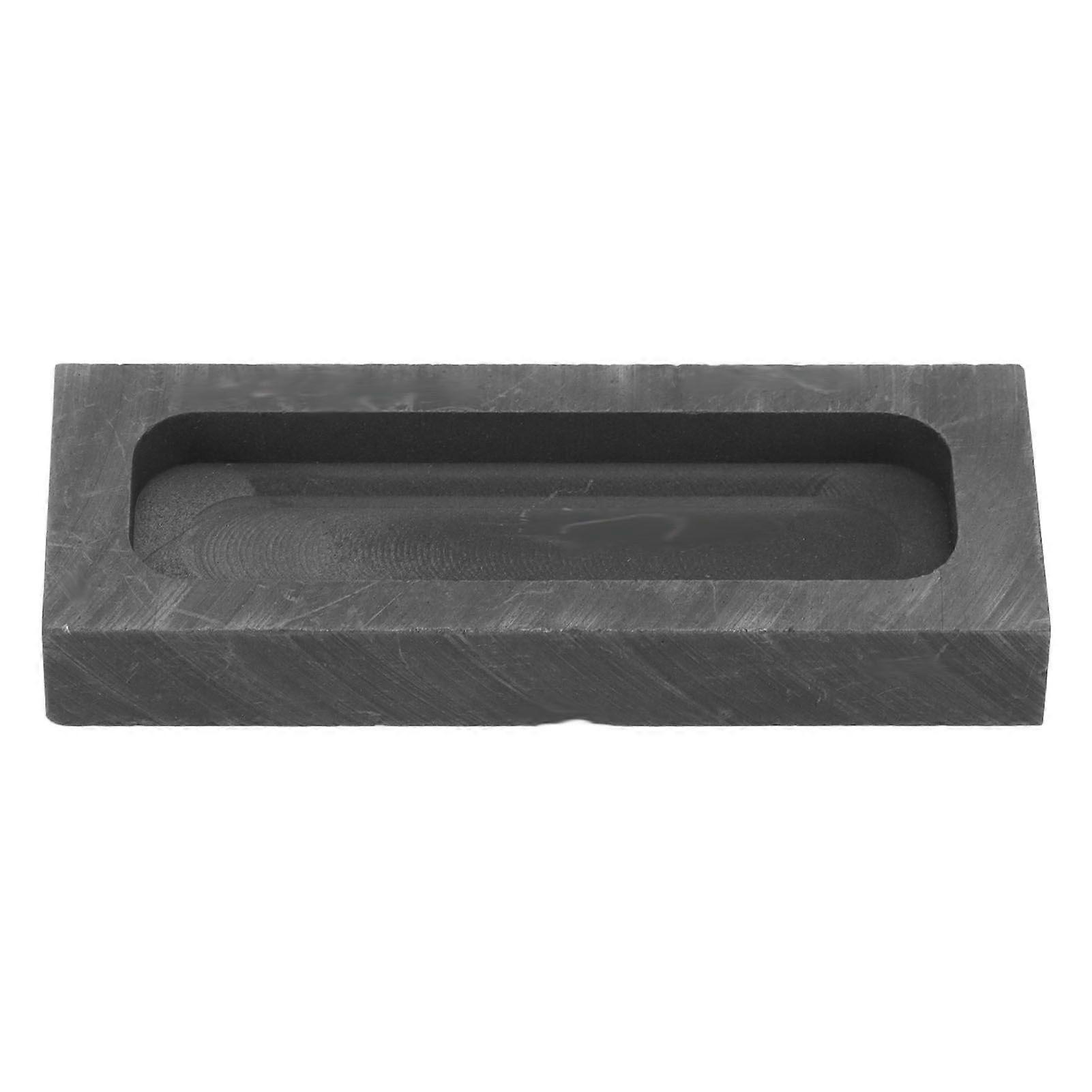 Graphite Ingot Mold Rectangular Prevent Corrosion Gold Silver Graphite Crucible Mould for Casting Melting Refining