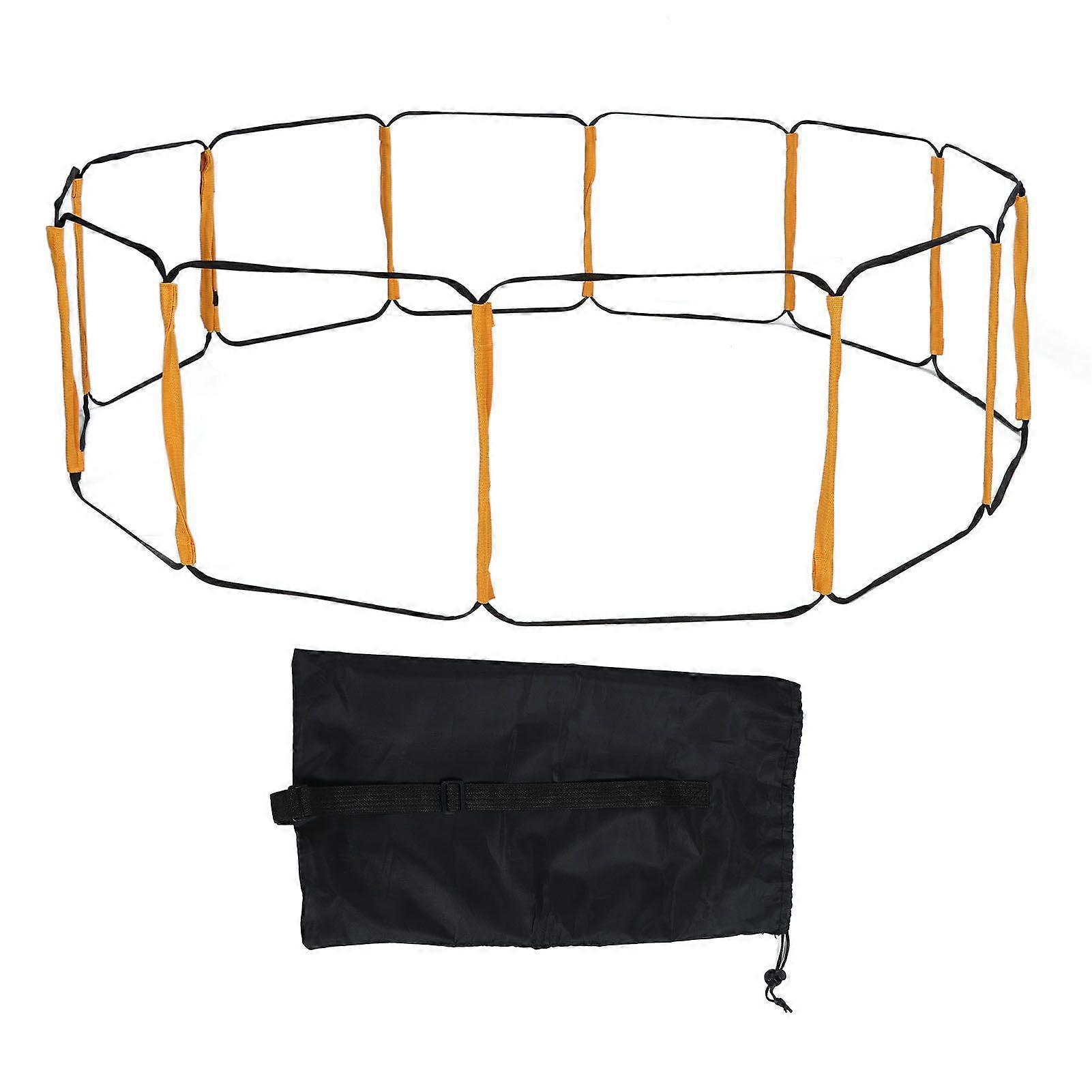 12 Rung Fixed Agility Ladder Speed Training Ladder With Storage Bag For Basketball Soccer Football Fitness Feet Training