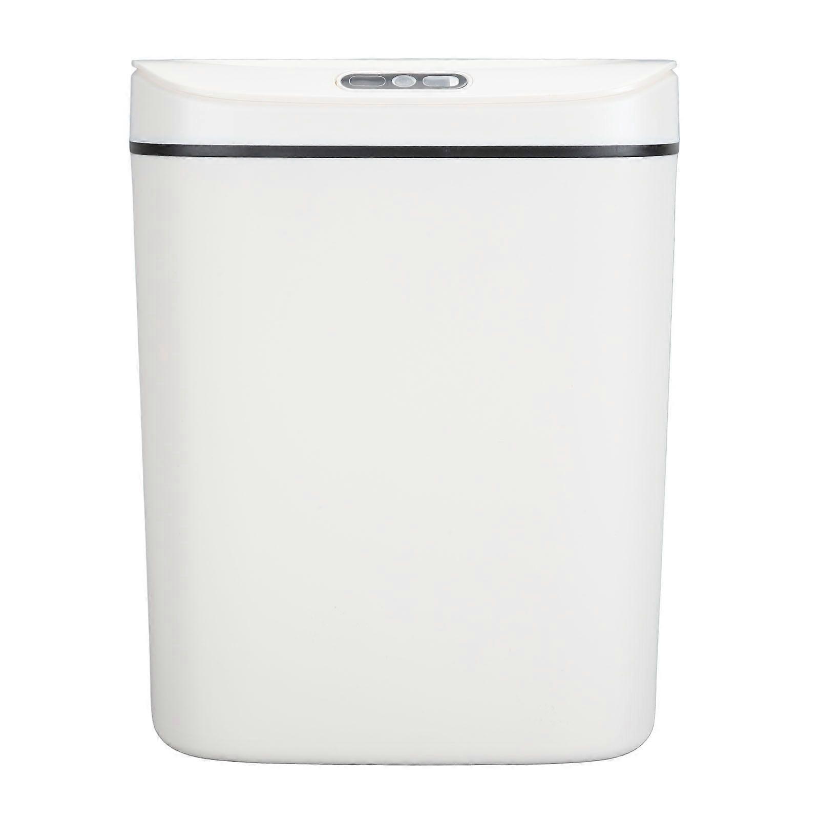 Automatic Motion Sensor Trash Can with Lid Smart Touchless Garbage Bin Prevent Bad Smell for Bathroom Bedroom Kitchen Office 14L