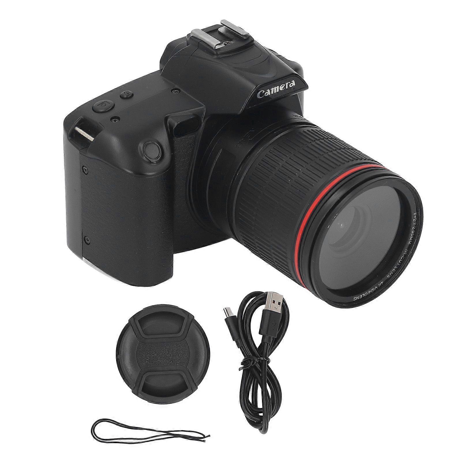 Digital Camera 3 Inch IPS Screen 4K 64MP 16x Digital Zoom Night Vision Wireless Dual Cameras Camcorder with Memory Card 128G