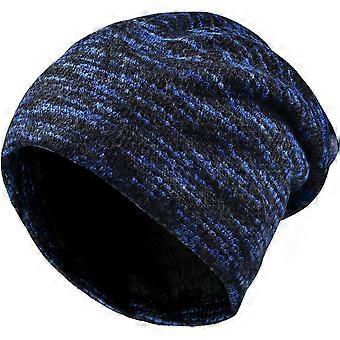Gorro de malha quente para homens e mulheres - gorro unissex com forro de lã térmica