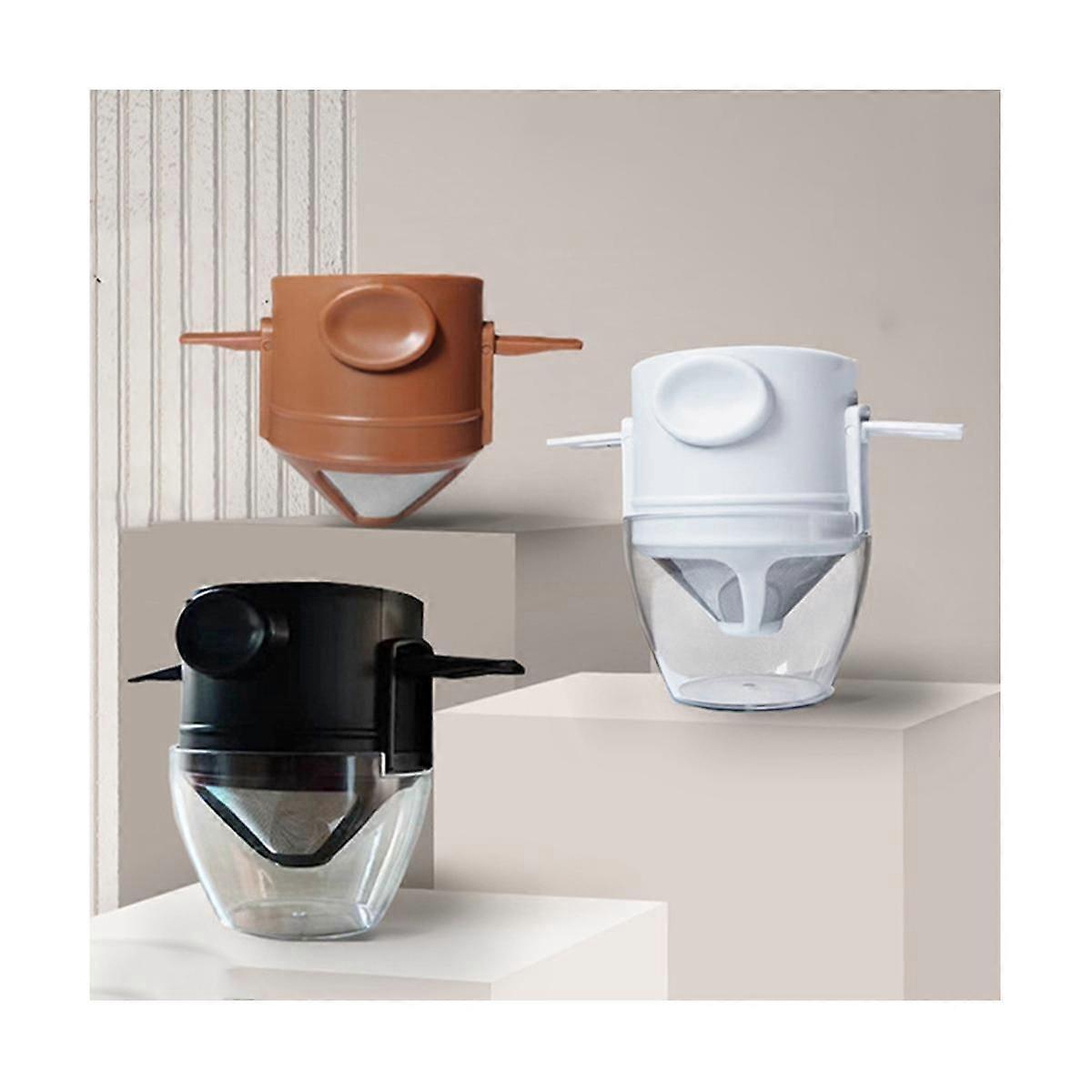 Coffee Dripper Reusable Foldable Drip Coffee Filter with Holder Portable Coffee Maker for Office Ho