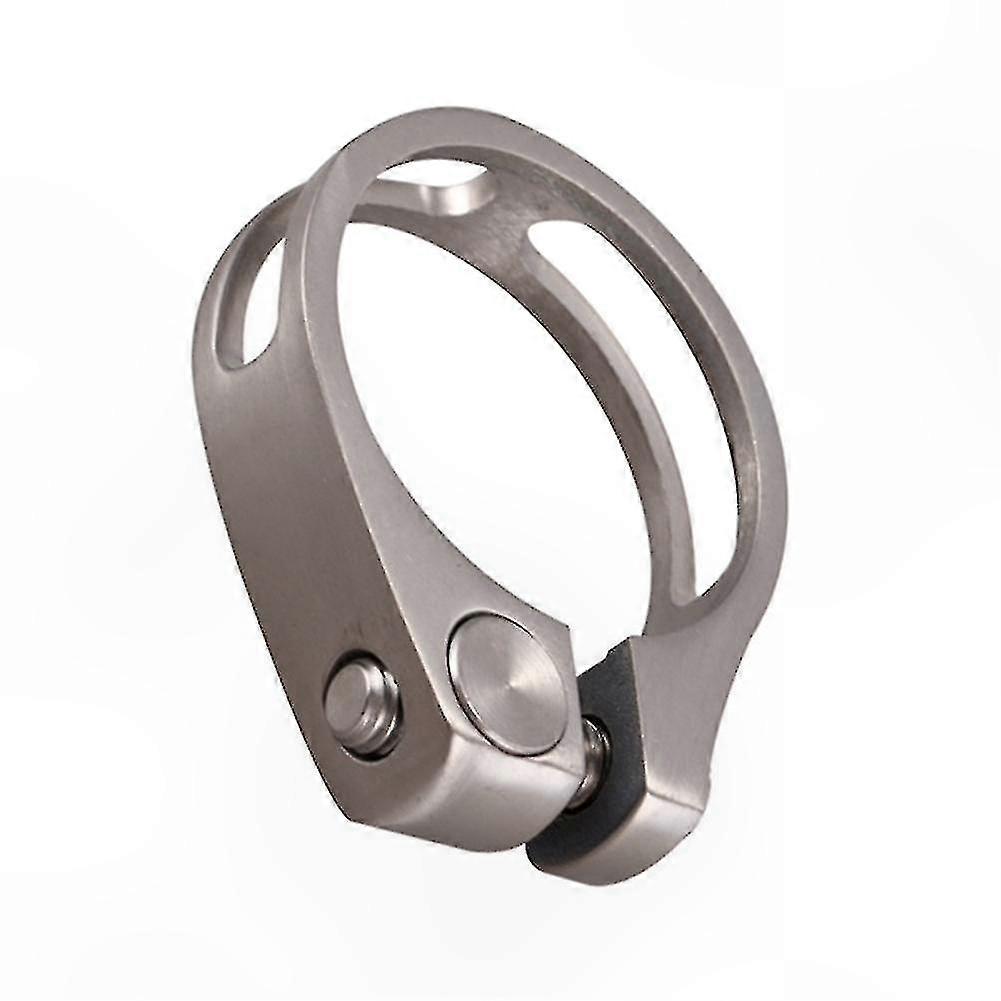 31.8mm Bike Seatpost Clamp for 27.2mm Tube, Lightweight Hollow Design, Durable Alloy Material for Secure Saddle Mounting