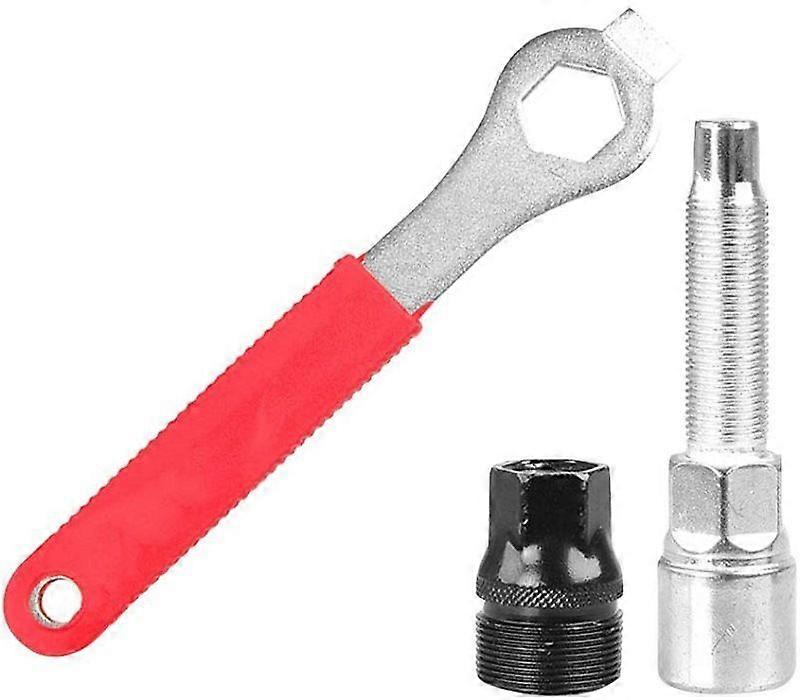 Professional bicycle crank extractor with wrench