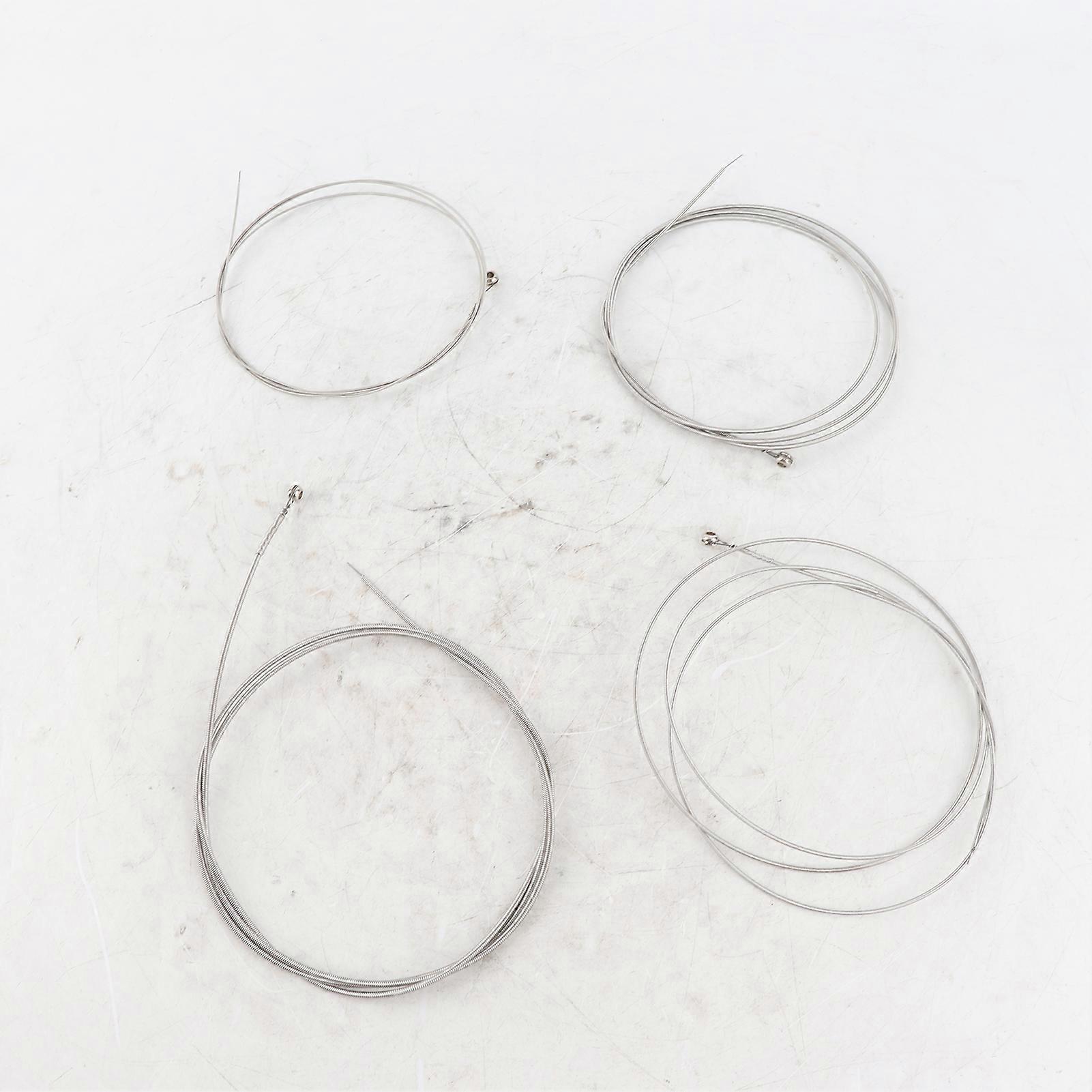 BD102 4-String Double Bass Set Steel Core Silver Gray 74g 4 Pcs