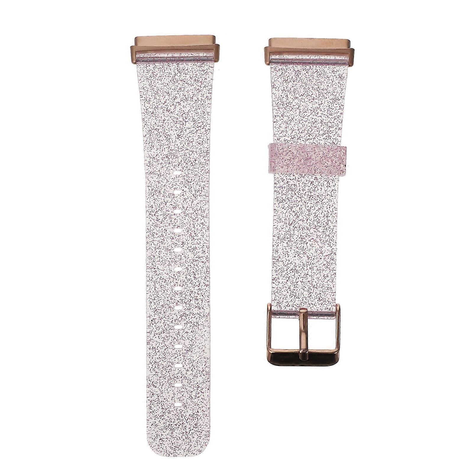 Glitter Watch Band Compatible with Fitbit 3 Watch Band for Decoration