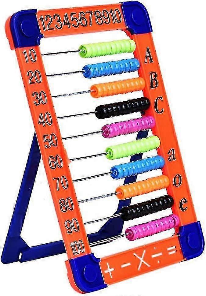 2025 Abacus Math Toys Preschool Learning Puzzle Counting Toys 100 Beads For Kids(Random color)
