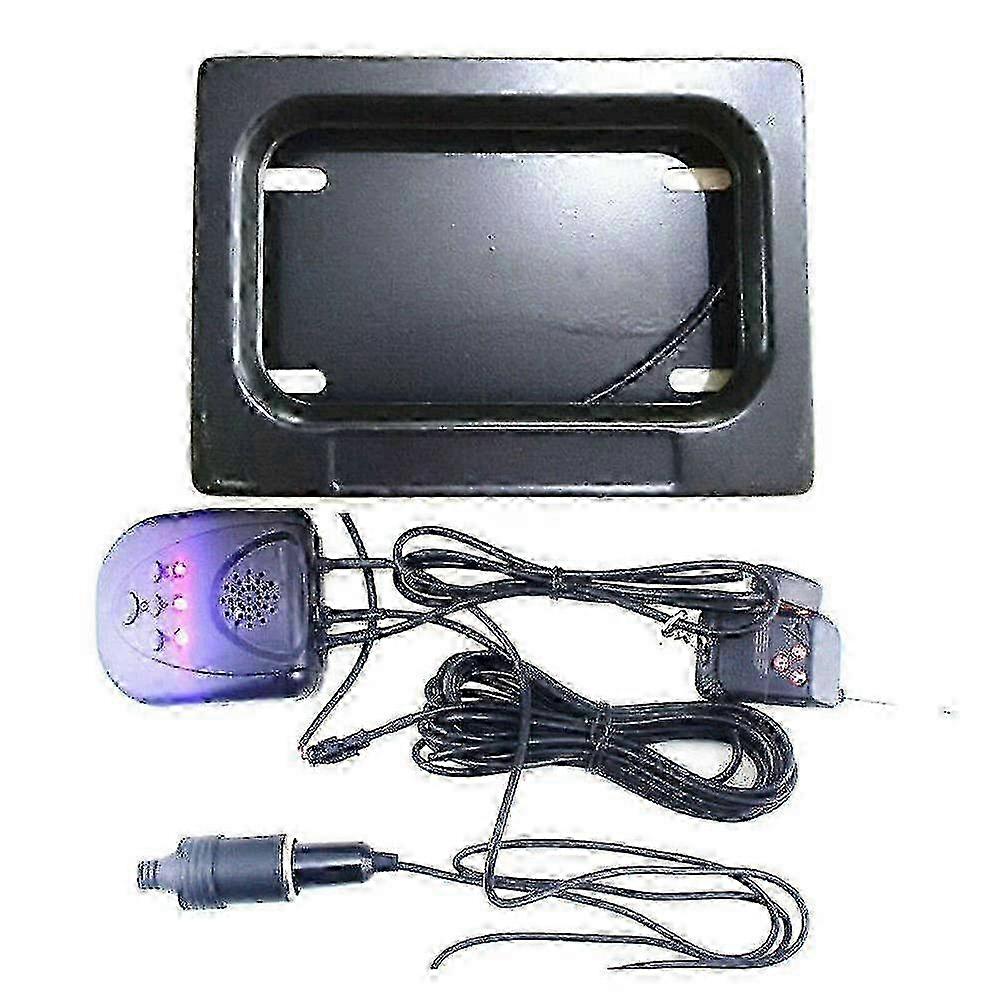 2025 Motorcycle electric license plate frame with hide-shutter design