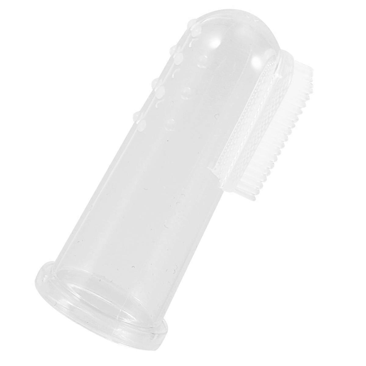 Pet Finger Toothbrush Soft Silicone for Dogs and Cats Gentle Oral Care and Gum Massage Easy to Use Puppy Kitten Friendly Design Transparent Packaging