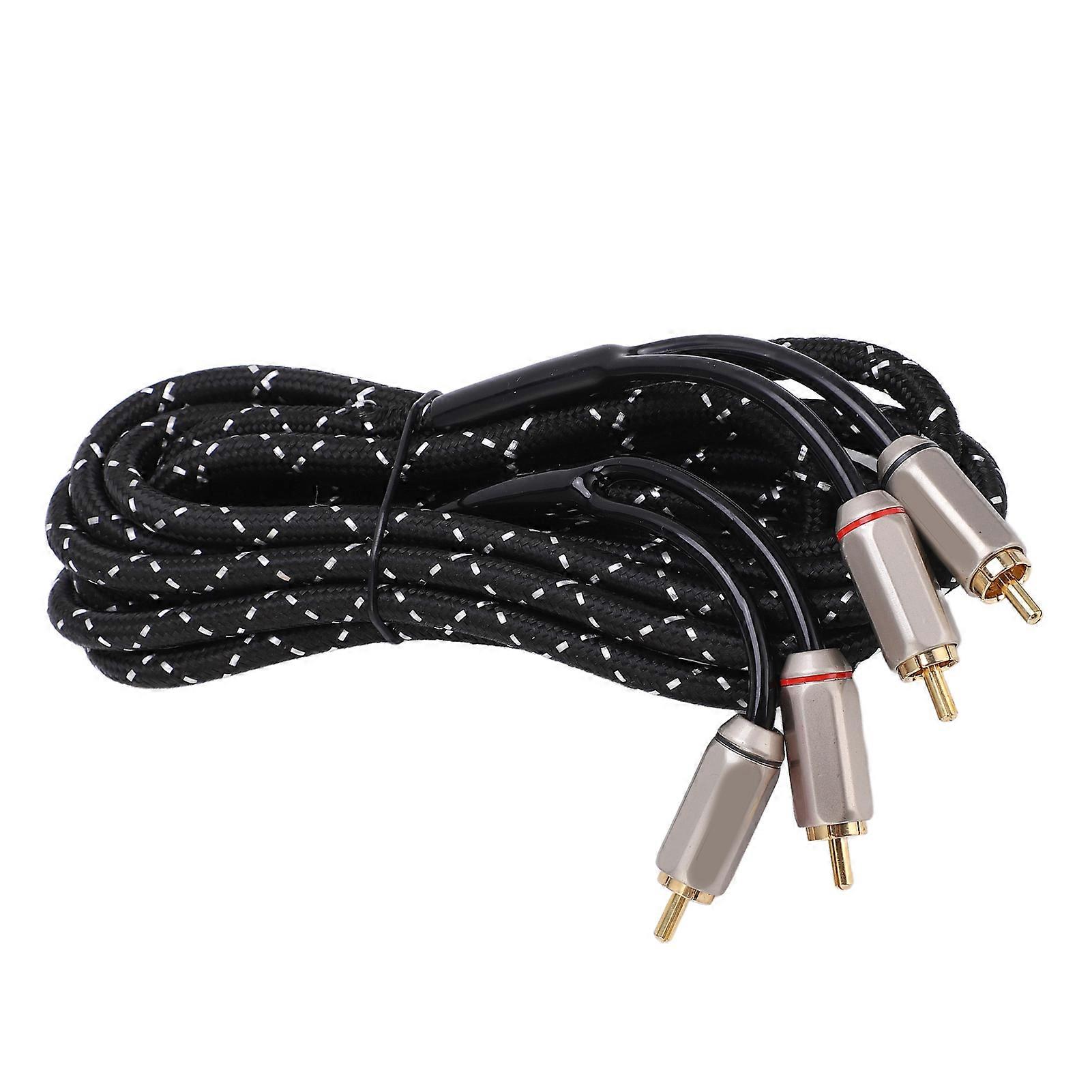 Car Amplifier Audio Cable 3.0m Double Male Stereo Wire