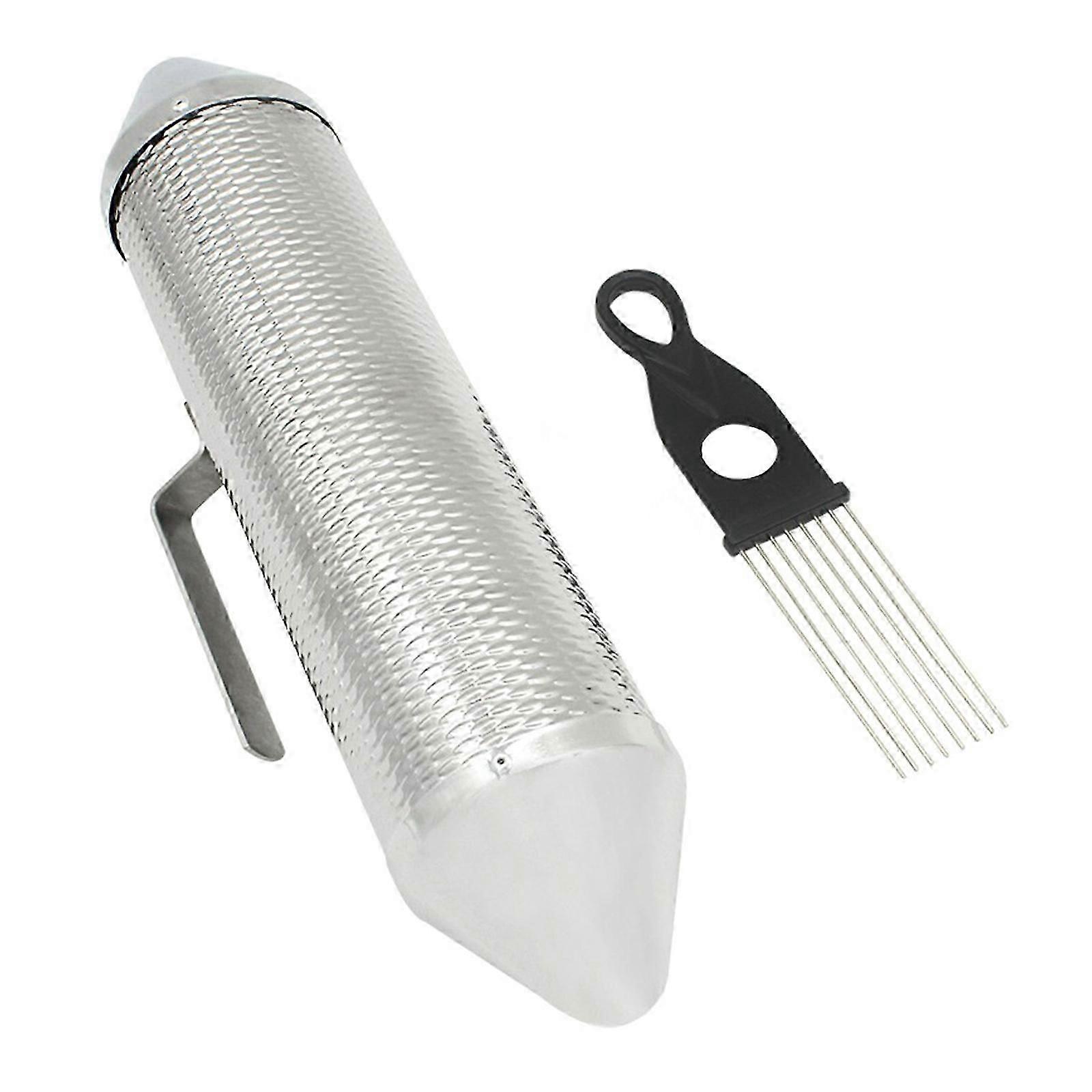 Professional Metal Guiro Instrument with Scraper Guiro Shaker Percussion Instrument Musical Training Tool Enduring
