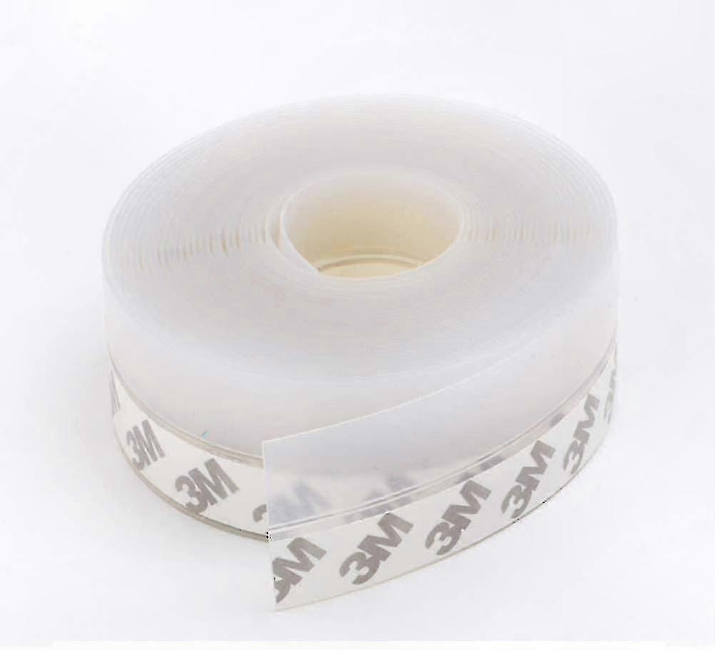 10m Clear Silicone Weatherproof Seal Strip for Doors and Windows, Dustproof and Waterproof Gap Filler for Home Improvement Projects