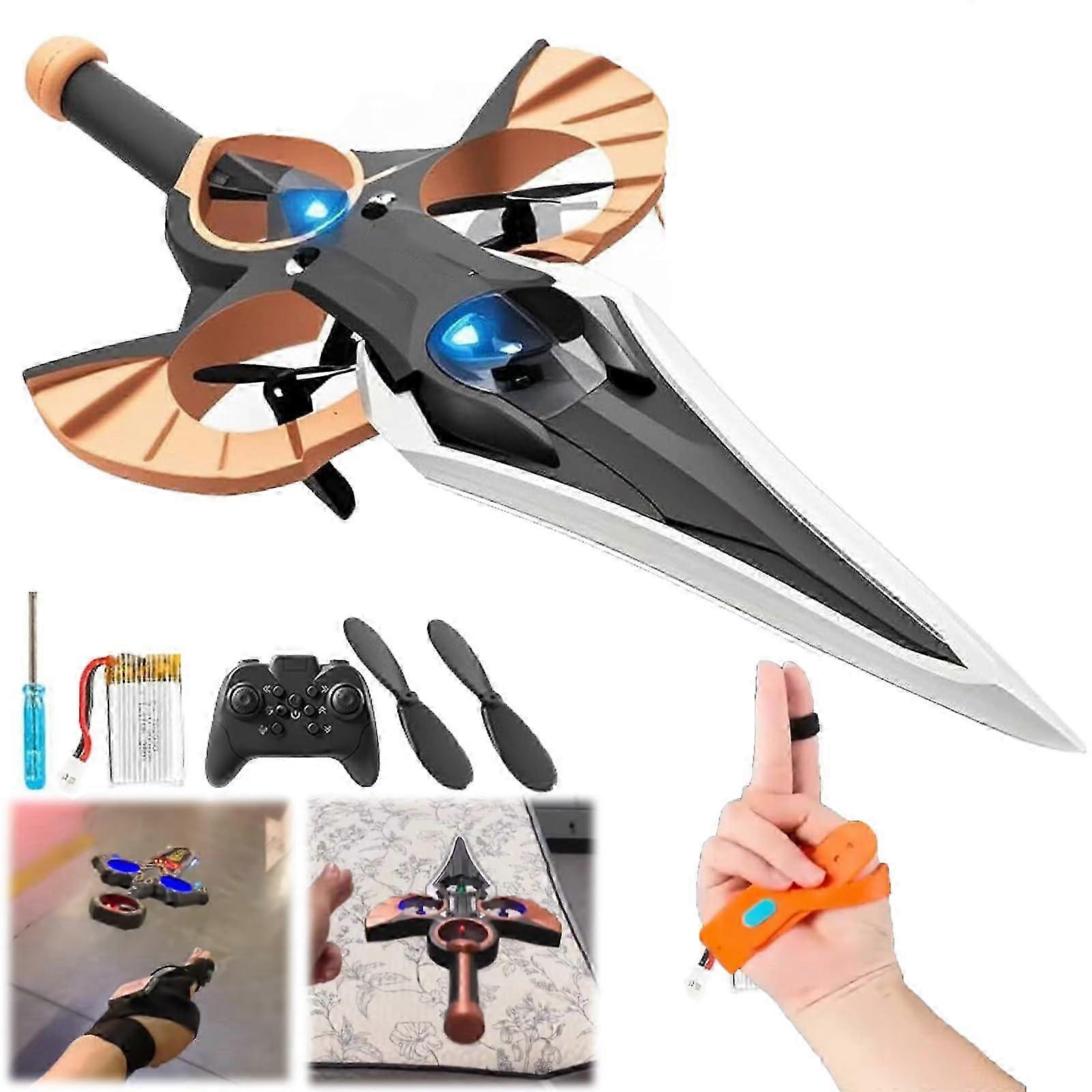 2025 Νέο αεροπλάνο τηλεχειρισμού, 2.4G Flying Sword Gesture Sensing RC Stunt Glider Aircraft Drone, δώρα γενεθλίων για παιδιά αγόρια