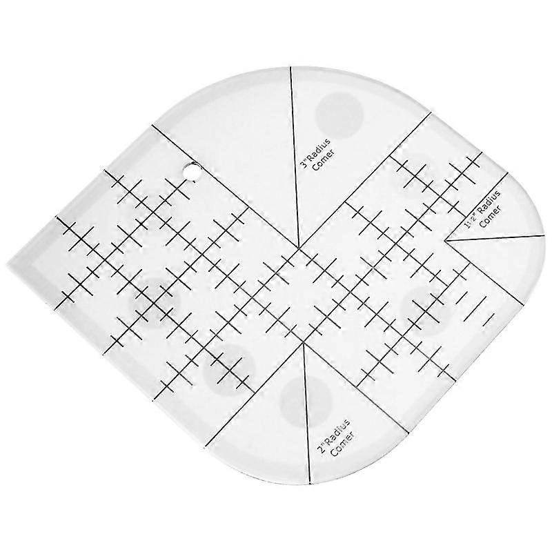 For Creative Curved Corner Cutter Quilt Ruler Sewing Patchwork Ruler Sewing Template Patchwork Toold