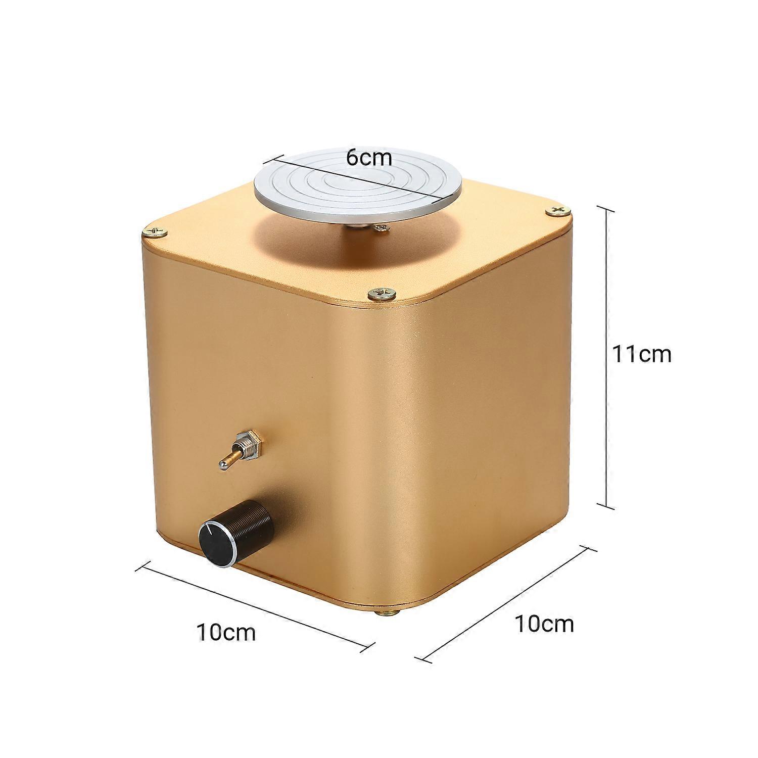 Torno de alfarero eléctrico de 6 cm, velocidad variable, plata