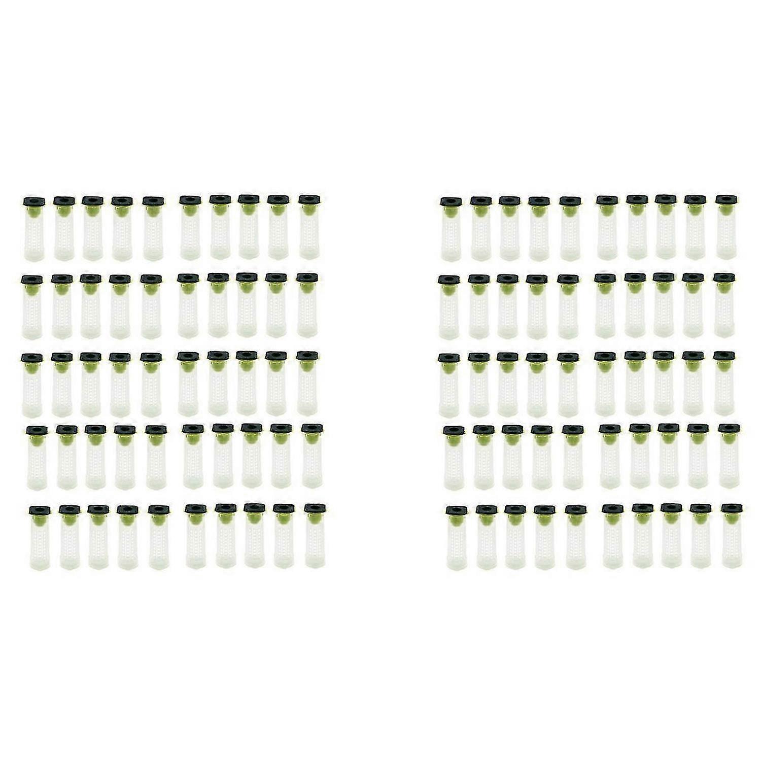 50 PCS Queen Bee Roller Cage - Plastic Beekeeping Queen Cup Kit