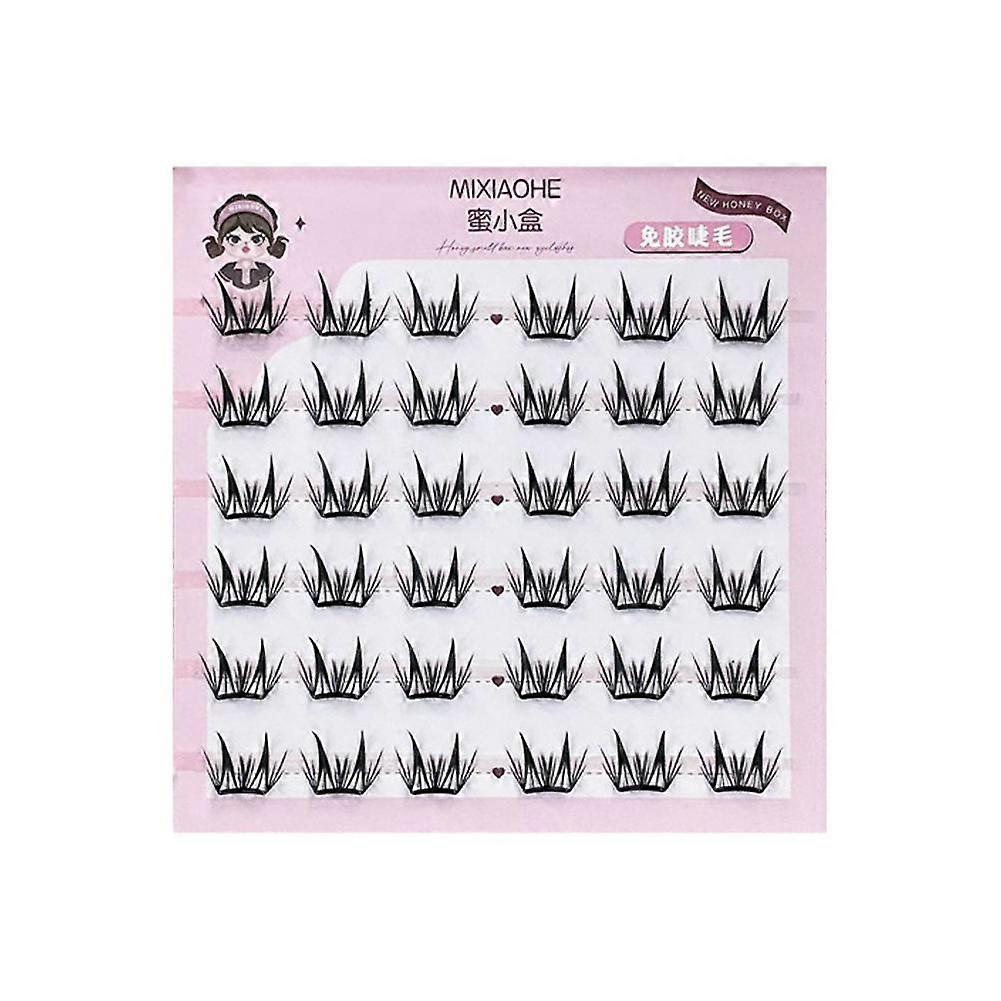 False Eyelashes Naturally Curl, Lightweight Segmented And Non Removable Eyelashe