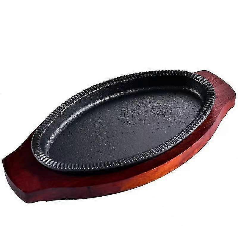 10 Set Cast-Iron Steak and Pizza Plate 6.5-Inch for Grilling and Baking, Durable Cookware, Heavy-Duty Cookware Setb