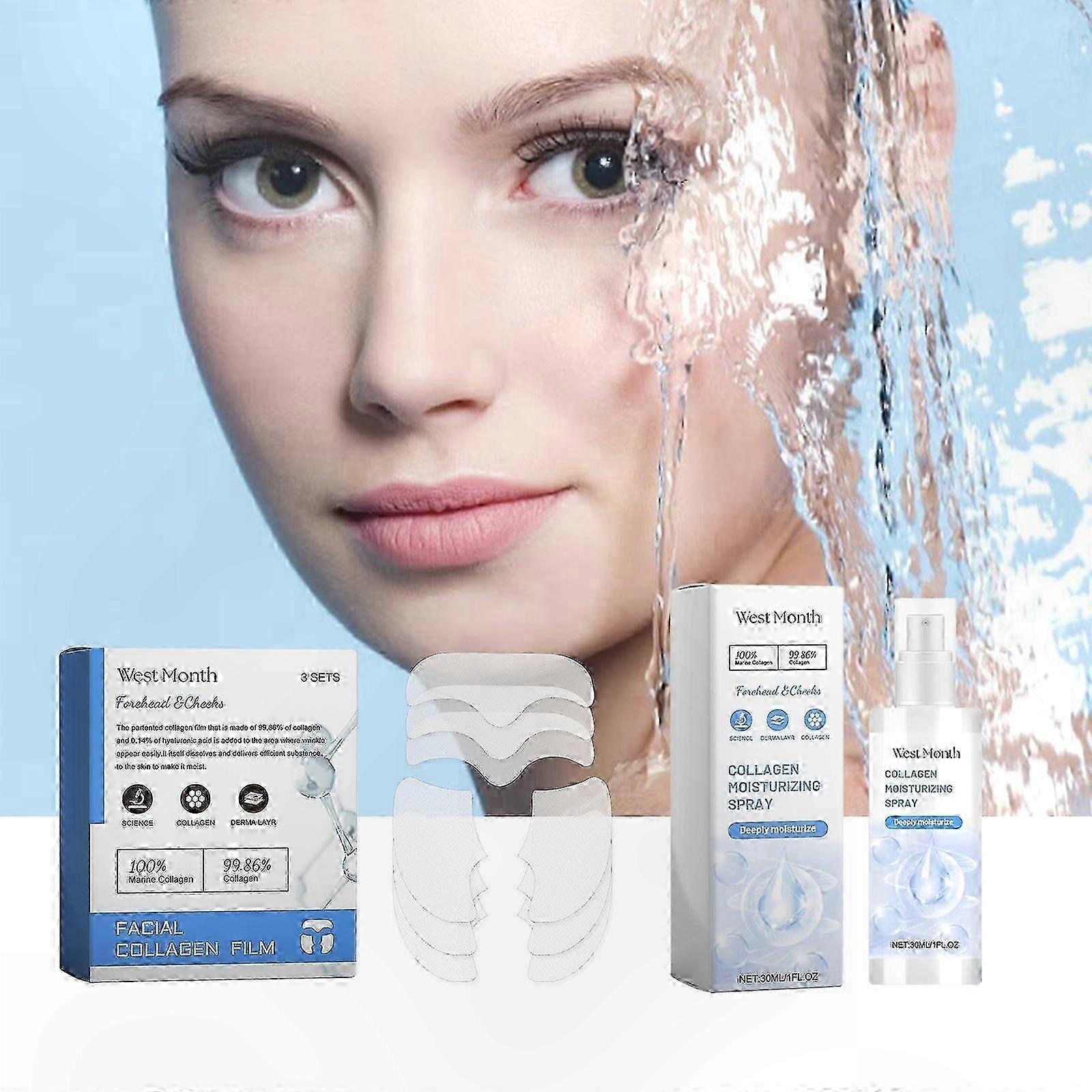 Hydrating Collagen Eye Mask Spray for Wrinkle Smoothing and Age-Defying Care