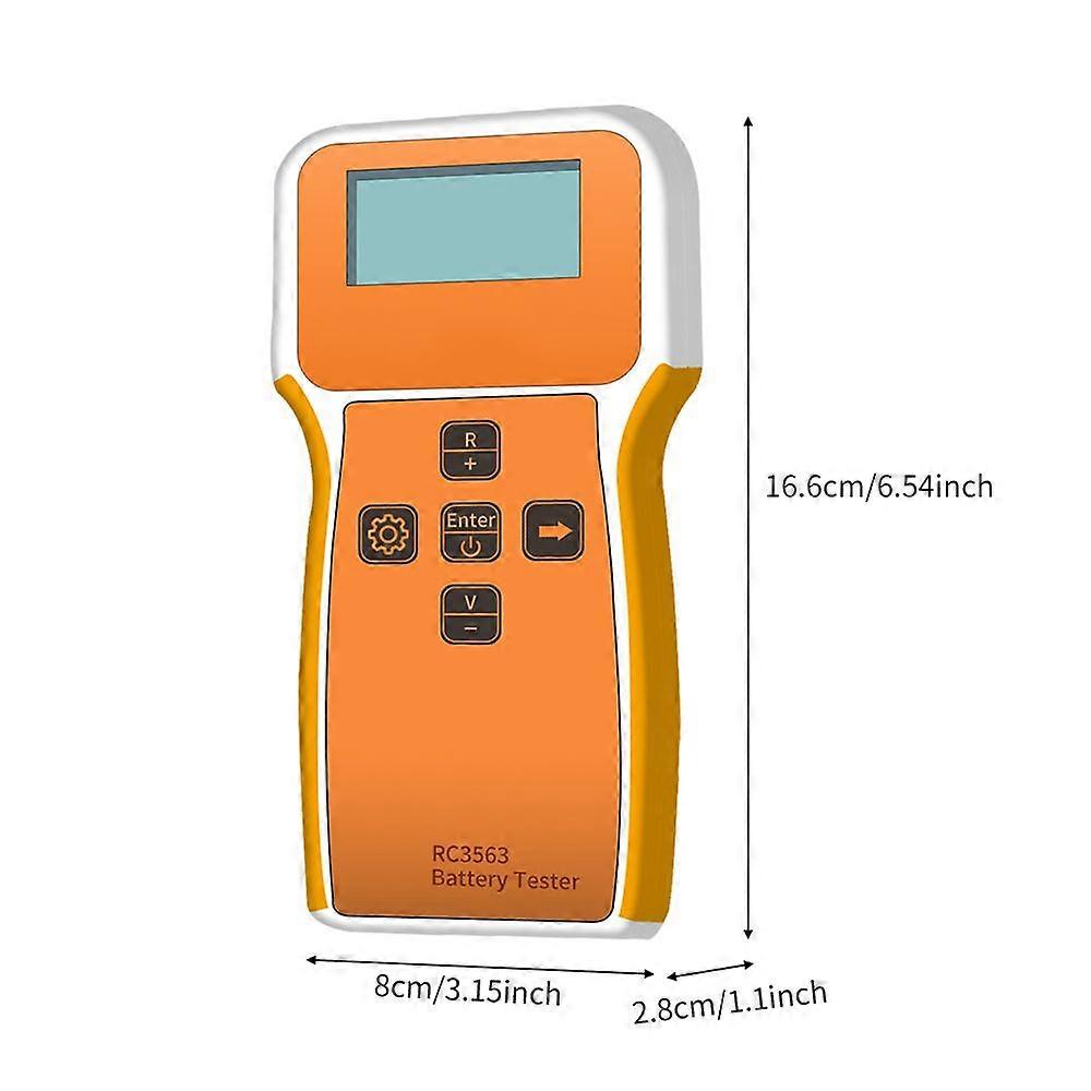 Battery Tester, High Precision Battery Internal Resistance Detector with LCD Display, Battery Tester for Battery Maintenance DIY Detection