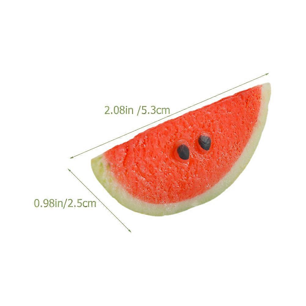 Artificial Watermelon Slice Fake Fruit Model for Decoration 12Pcs