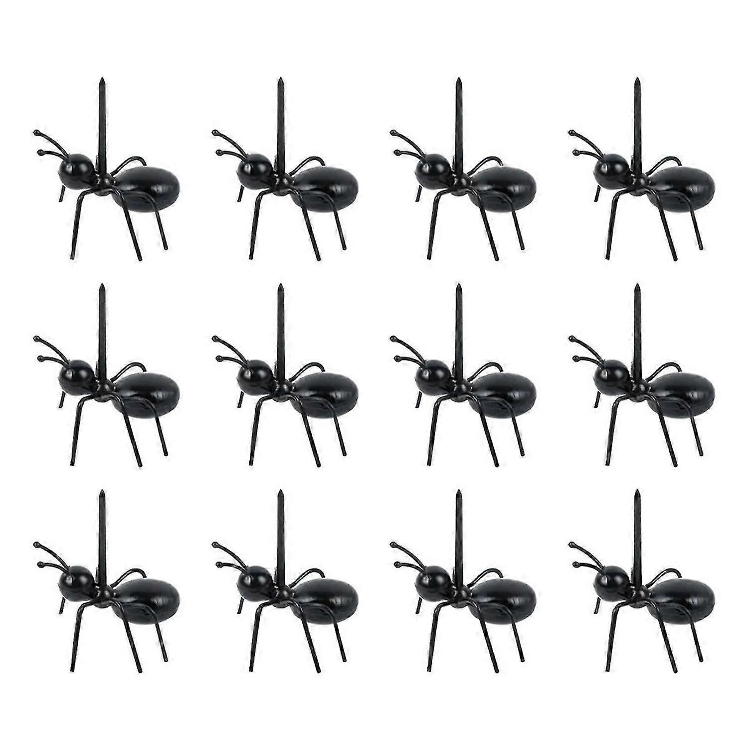 12Pcs Ant Toothpicks Fruit Dessert Fork, for Snack Cake Dessert