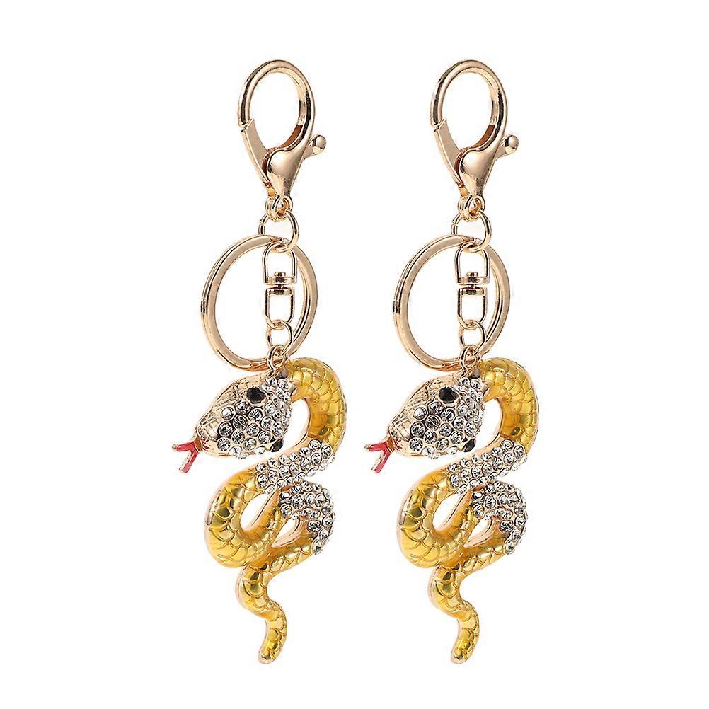 Chinese Zodiac Snake Keychain Metal Year of The Snake Charm 8Pcs Set